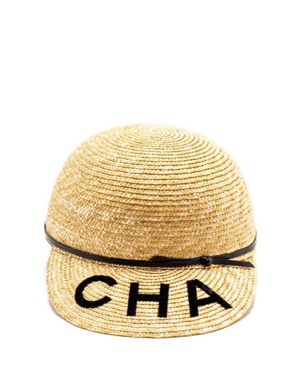 🆕 CHA Embroidered raffia Cap (read)